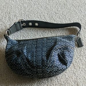 Coach Hobo Signature Logo Shoulder Bag